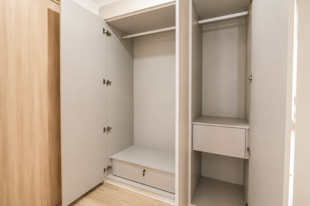 bedroom design 5 wardrobe flush in with wall